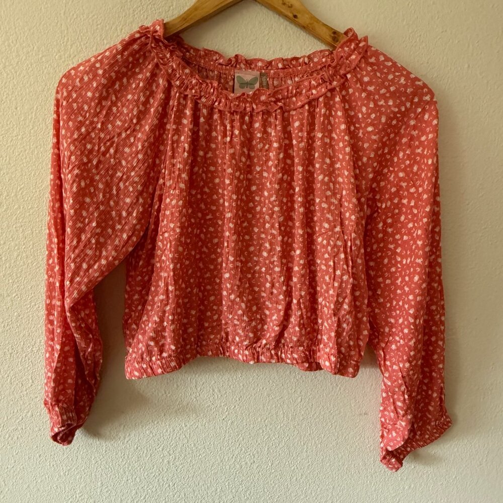 For All‎ Seasons Paper Crane Crop Top Size L